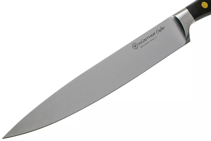 Couteau tranchelard Wüsthof Crafter forgé 20cm en chêne fumé