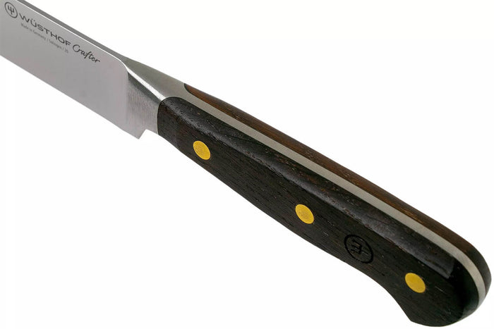 Couteau tranchelard Wüsthof Crafter forgé 20cm en chêne fumé
