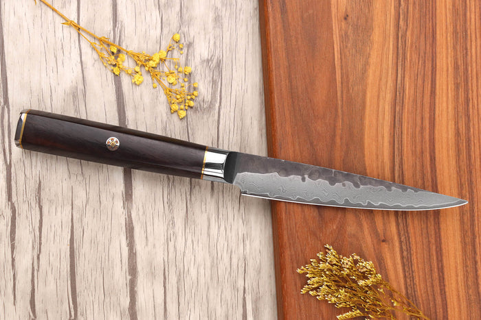 Couteau universel 12cm Fukito Ébène Damas VG10