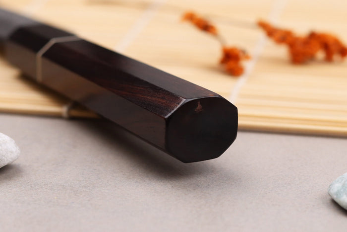 Couteau universel 12cm japonais artisanal Naoki Mazaki WS2 Black Nashiji