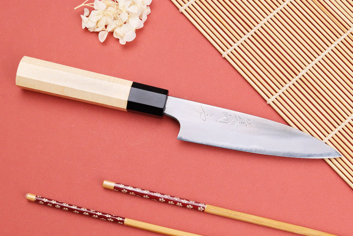 Couteau universel 12cm japonais artisanal Naoki Mazaki WS2 poli