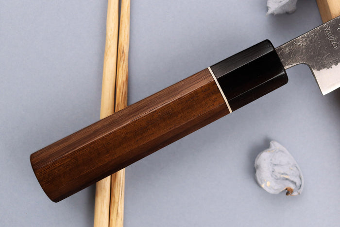 Couteau universel 12cm japonais artisanal Yuzo Black Nashiji