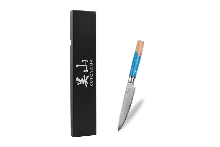 Couteau universel 12cm Kutoyama damas Azur