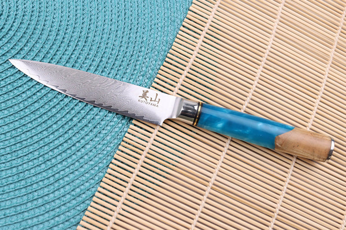 Couteau universel 12cm Kutoyama damas Azur