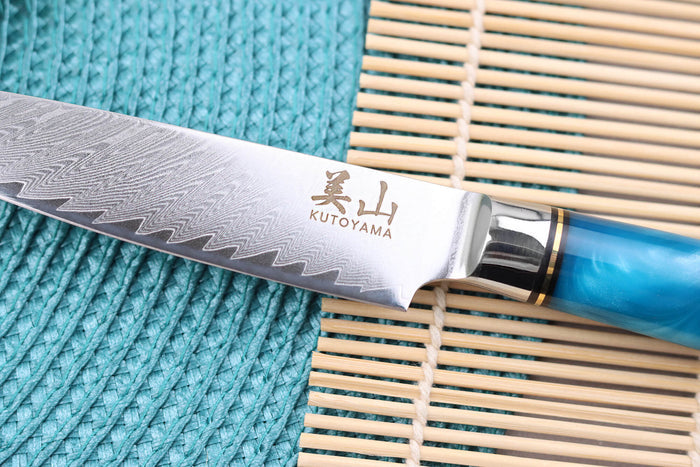 Couteau universel 12cm Kutoyama damas Azur