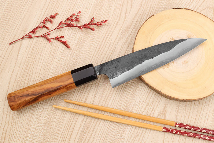 Couteau universel 13,5cm japonais artisanal Yoshimune par Kawamura Black WS2