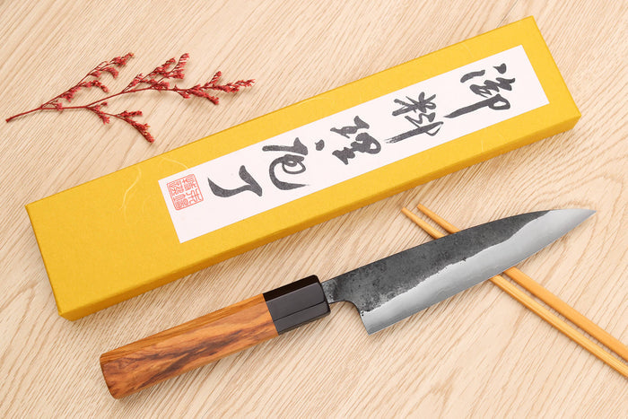 Couteau universel 13,5cm japonais artisanal Yoshimune par Kawamura Black WS2