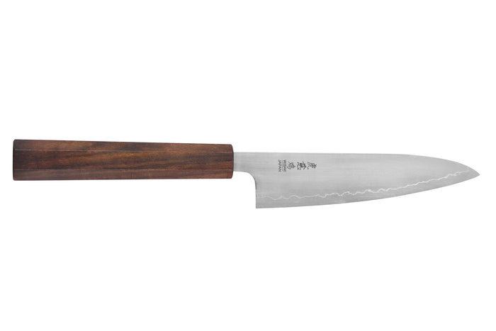 Couteau universel 13cm japonais artisanal Wusaki Hikari SLD manche bubinga