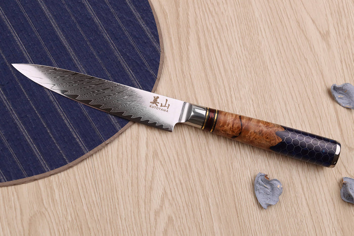 Couteau universel 13cm Kutoyama damas nid d'abeille