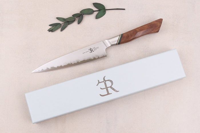 Couteau universel 13cm Ryda Knives A-30 San Maï et manche en noyer