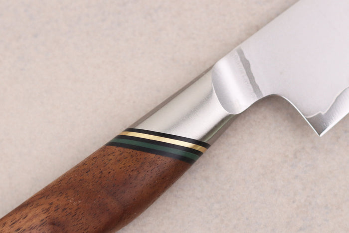 Couteau universel 13cm Ryda Knives A-30 San Maï et manche en noyer