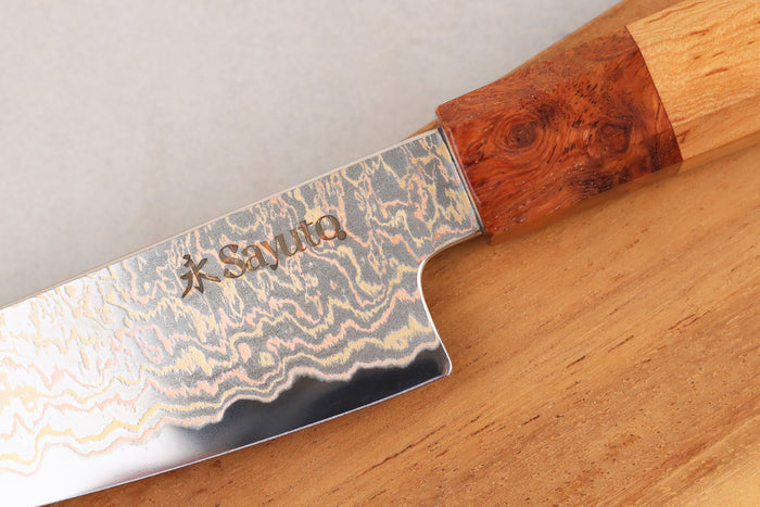 Couteau universel 14cm Sayuto Érable Damas 12Cr