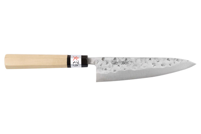 Couteau universel 15cm japonais artisanal Fujiwara Maboroshi manche en magnolia