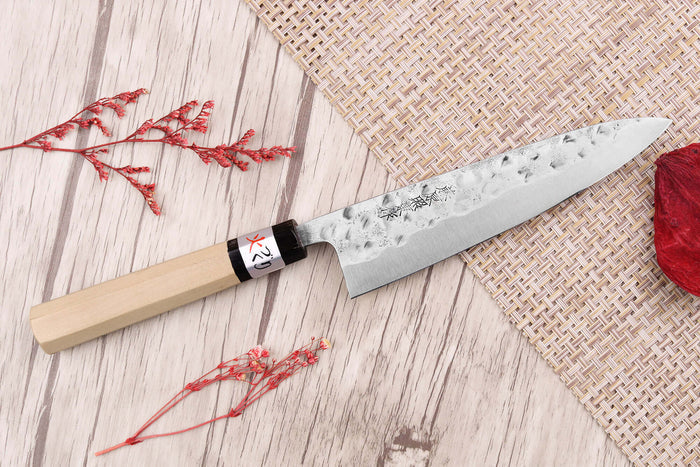 Couteau universel 15cm japonais artisanal Fujiwara Maboroshi manche en magnolia