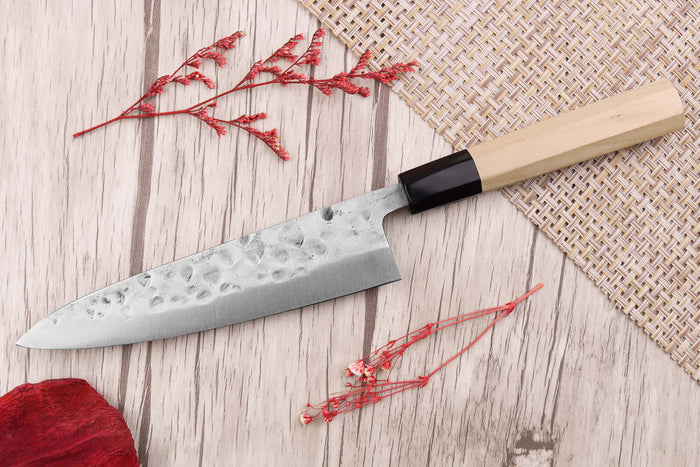 Couteau universel 15cm japonais artisanal Fujiwara Maboroshi manche en magnolia