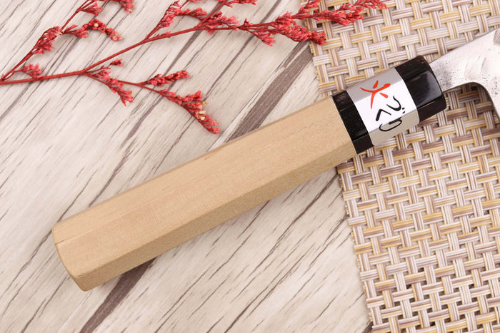 Couteau universel 15cm japonais artisanal Fujiwara Maboroshi manche en magnolia