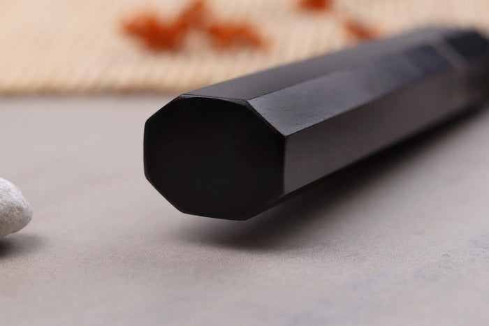 Couteau universel 15cm japonais artisanal Naoki Mazaki WS2 Black Nashiji