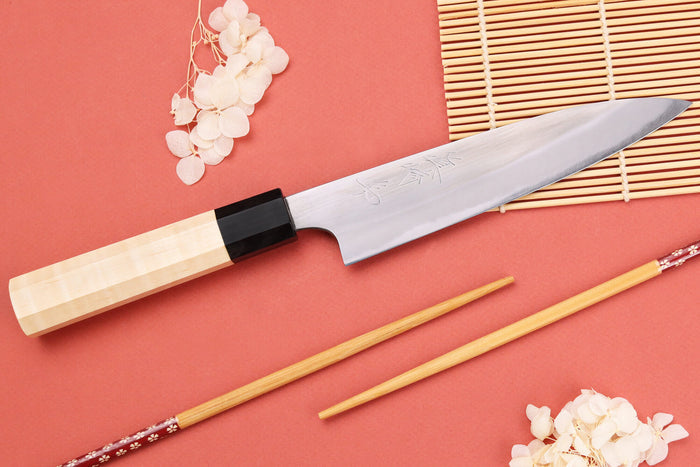 Couteau universel 15cm japonais artisanal Naoki Mazaki WS2 poli