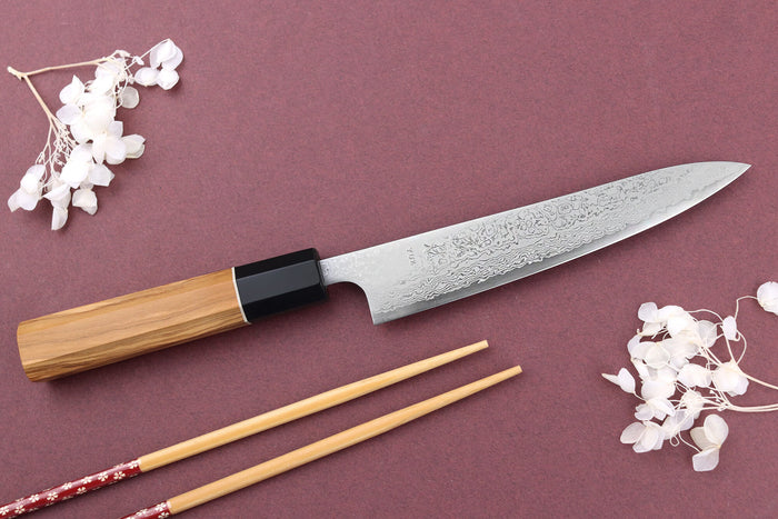 Couteau universel 15cm japonais artisanal Yuzo Damas VG10