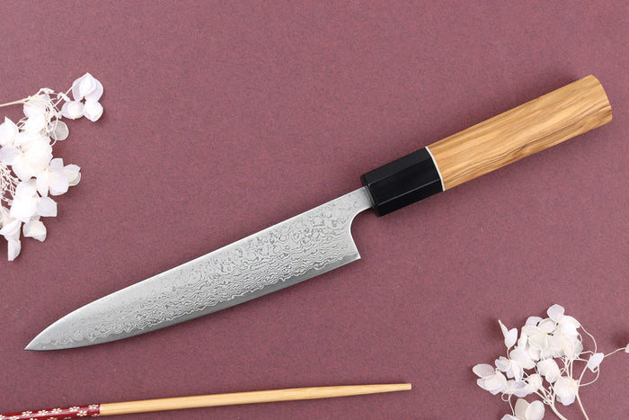 Couteau universel 15cm japonais artisanal Yuzo Damas VG10