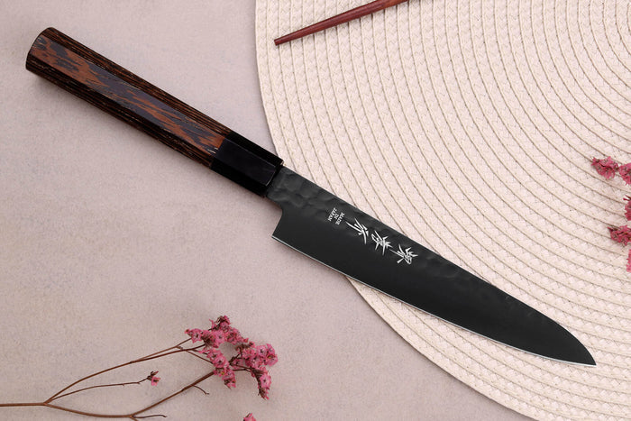 Couteau universel 15cm japonais Sakai Takayuki Kurokage VG10 manche en wengé