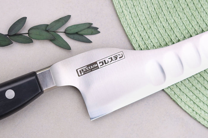 Couteau universel alvéolé dos courbé japonais Glestain K Series 21cm