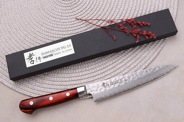 Couteau universel japonais 15cm Sakai Takayuki Damascus Western 33 couches