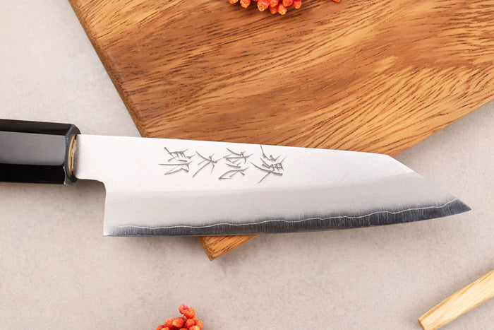 Couteau universel kiritsuke 12cm japonais artisanal Momotaro Ginsan manche en magnolia