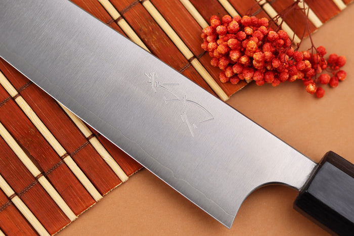 Couteau universel kiritsuke japonais artisanal Shibata Koutetsu R2 15cm