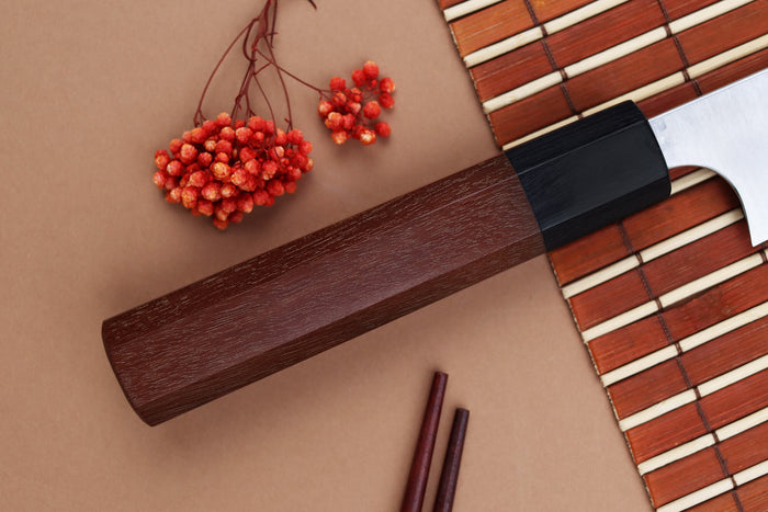 Couteau universel kiritsuke japonais artisanal Shibata Koutetsu R2 15cm