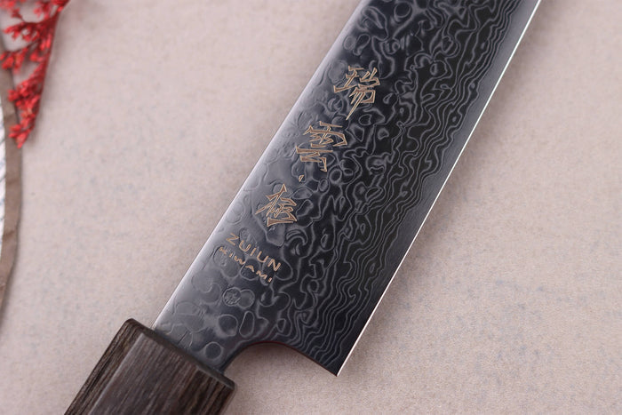 Couteau universel kiritsuke japonais Kanetsugu Zuiun Kiwami revêtement DLC 15cm