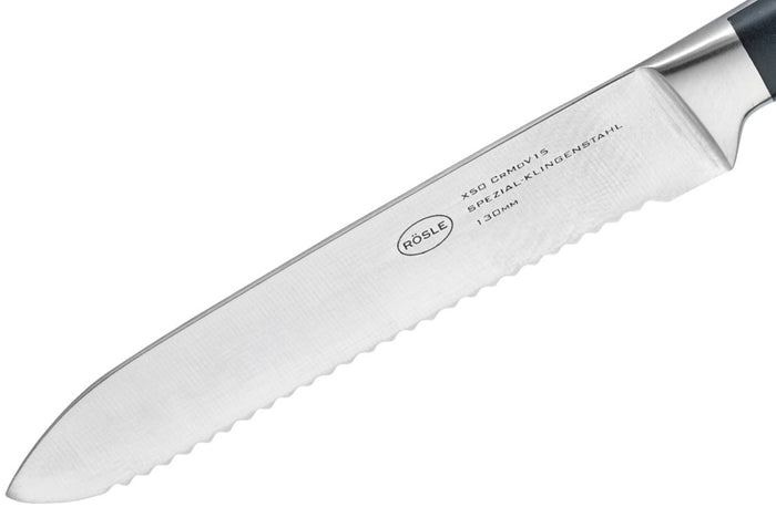 Couteau universel Rösle Tradition lame dentelée 13cm