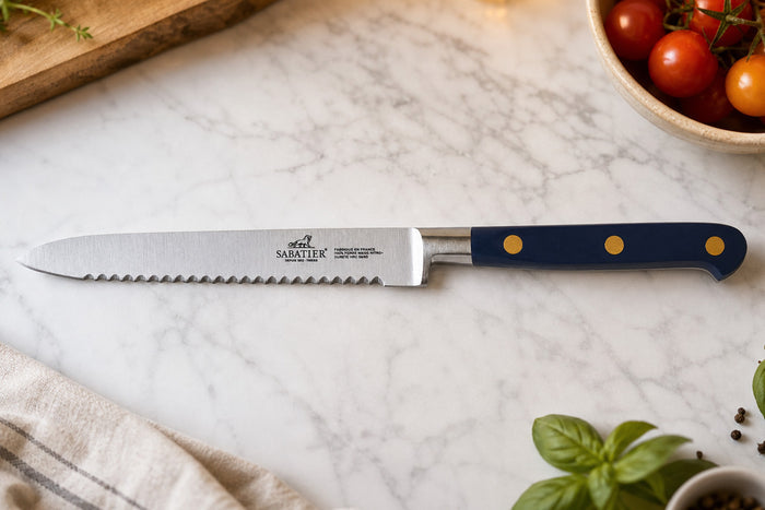 Couteau universel Sabatier Idéal Bleu Abysse 100% forgé lame 12cm