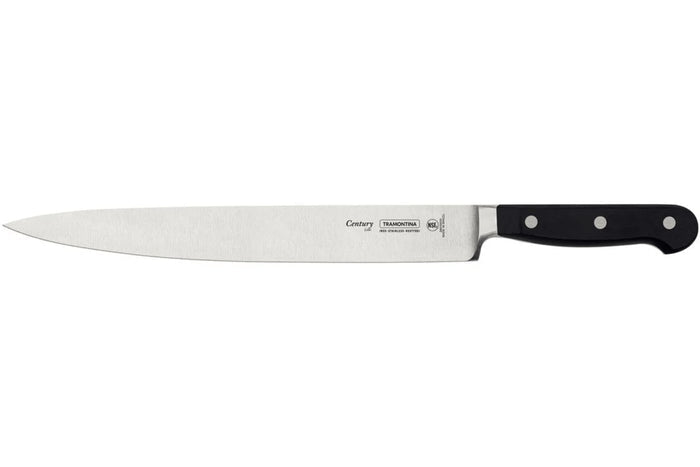 Couteau universel Tramontina Century lame forgée 25cm manche polycarbonate noir