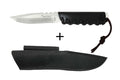 Couteau Wildsteer Baby Wild BWI0103 lame 9cm manche cuir noir + étui en cuir assorti