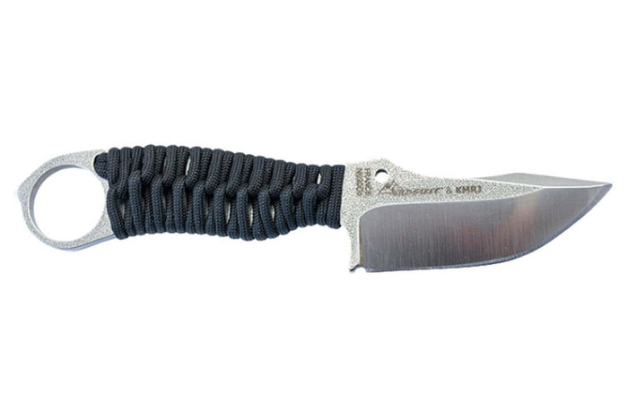 Couteau Wildsteer Karlican KAR0113 lame 7,6cm manche paracorde noir + étui Kydex