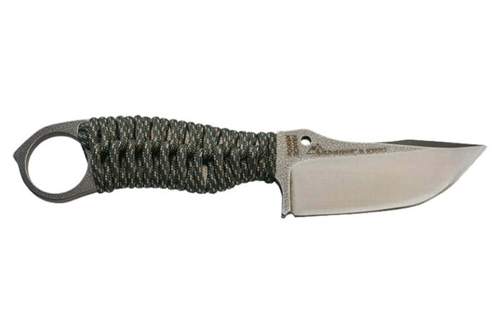 Couteau Wildsteer Karlican KAR0114 lame 7,6cm manche paracorde urban camouflage + étui Kydex