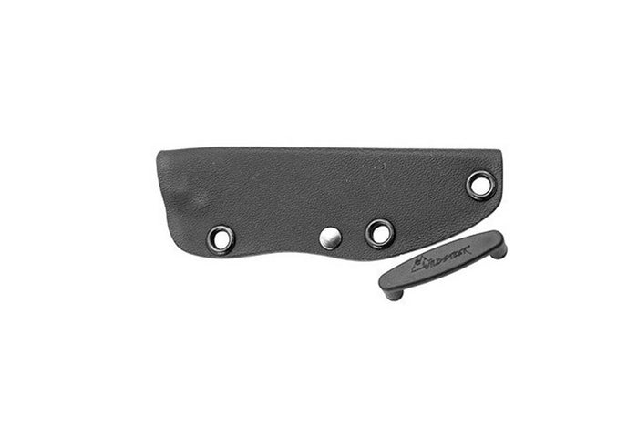 Couteau Wildsteer Scorpion SCO3113 lame noire tanto 8,4cm manche paracorde noir + étui Kydex