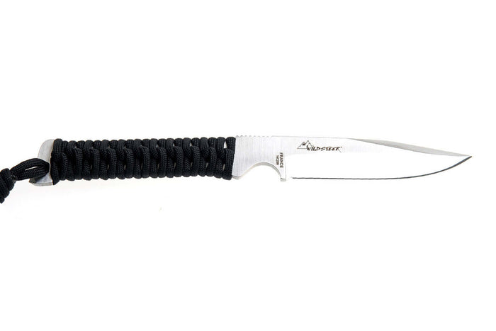 Couteau Wildsteer Wild Tech4 WT40113 lame 9cm manche paracorde noir + étui en POM
