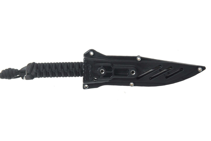 Couteau Wildsteer Wild Tech4 WT40113 lame 9cm manche paracorde noir + étui en POM