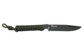 Couteau Wildsteer Wild Tech4 XL WT4XL3112 lame noire 11,5cm manche paracorde Kaki + étui en POM