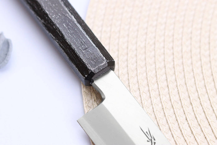 Couteau yanagiba japonais 21cm Sakai Takayuki Nanairo manche en résine ABS laquée