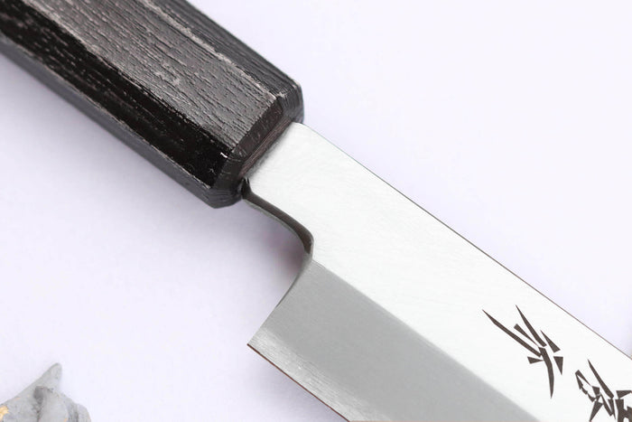 Couteau yanagiba japonais 24cm Sakai Takayuki Nanairo manche en résine ABS laquée