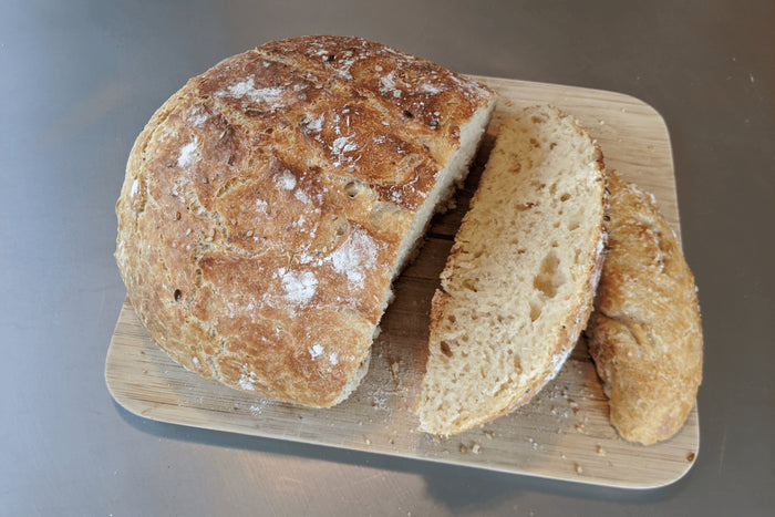 Couvercle à pain pour cocotte Cookut 24cm en céramique blanche