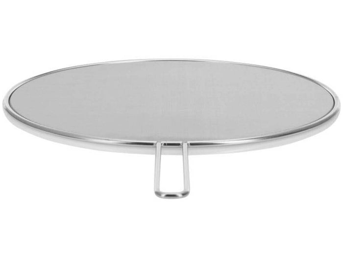 Couvercle anti-projections en inox 18/10 diamètre 34cm avec poignée