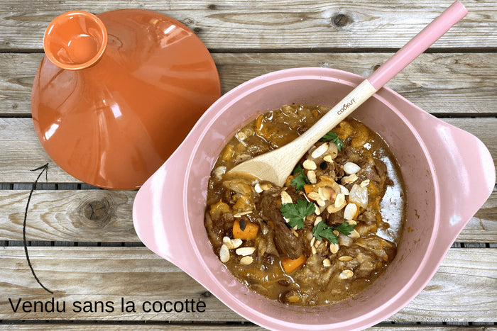 Couvercle tajine Cookut en céramique pour L'Incroyable cocotte 24cm + livret de recettes