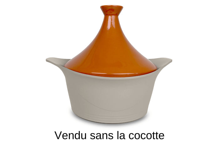 Couvercle tajine Cookut en céramique pour L'Incroyable cocotte 24cm + livret de recettes