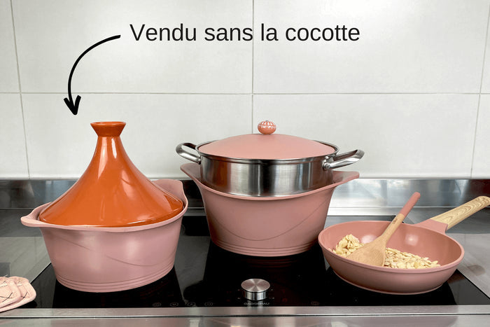 Couvercle tajine Cookut en céramique pour L'Incroyable cocotte 28cm + livret de recettes