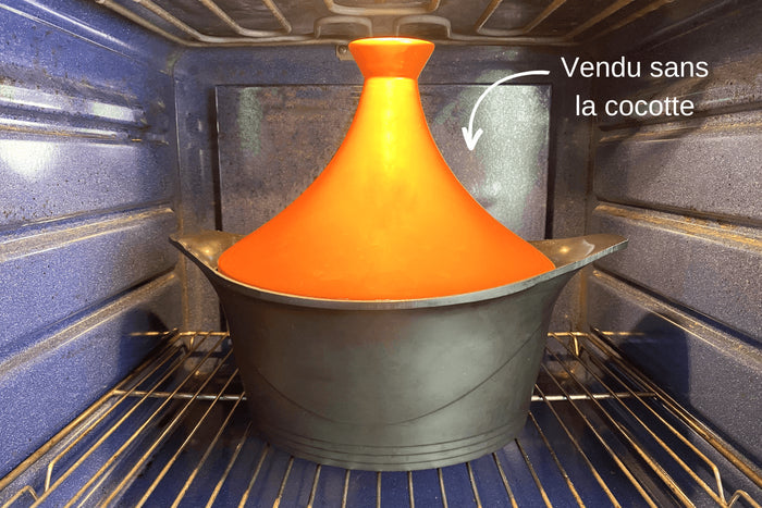 Couvercle tajine Cookut en céramique pour L'Incroyable cocotte 28cm + livret de recettes