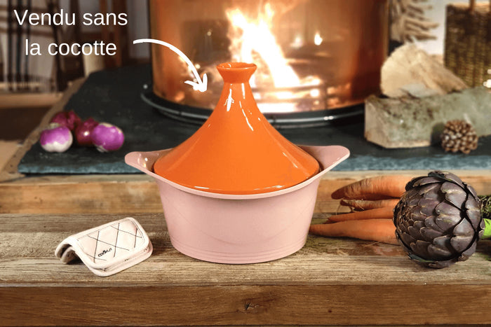 Couvercle tajine Cookut en céramique pour L'Incroyable cocotte 28cm + livret de recettes